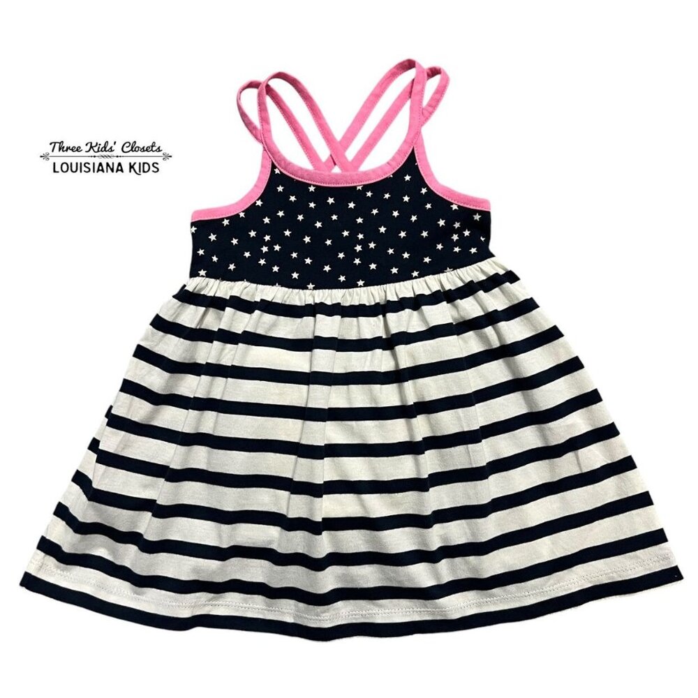 NEW Baby Gap 18-24m Stars & Stripes Dress & Bloomers